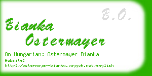 bianka ostermayer business card